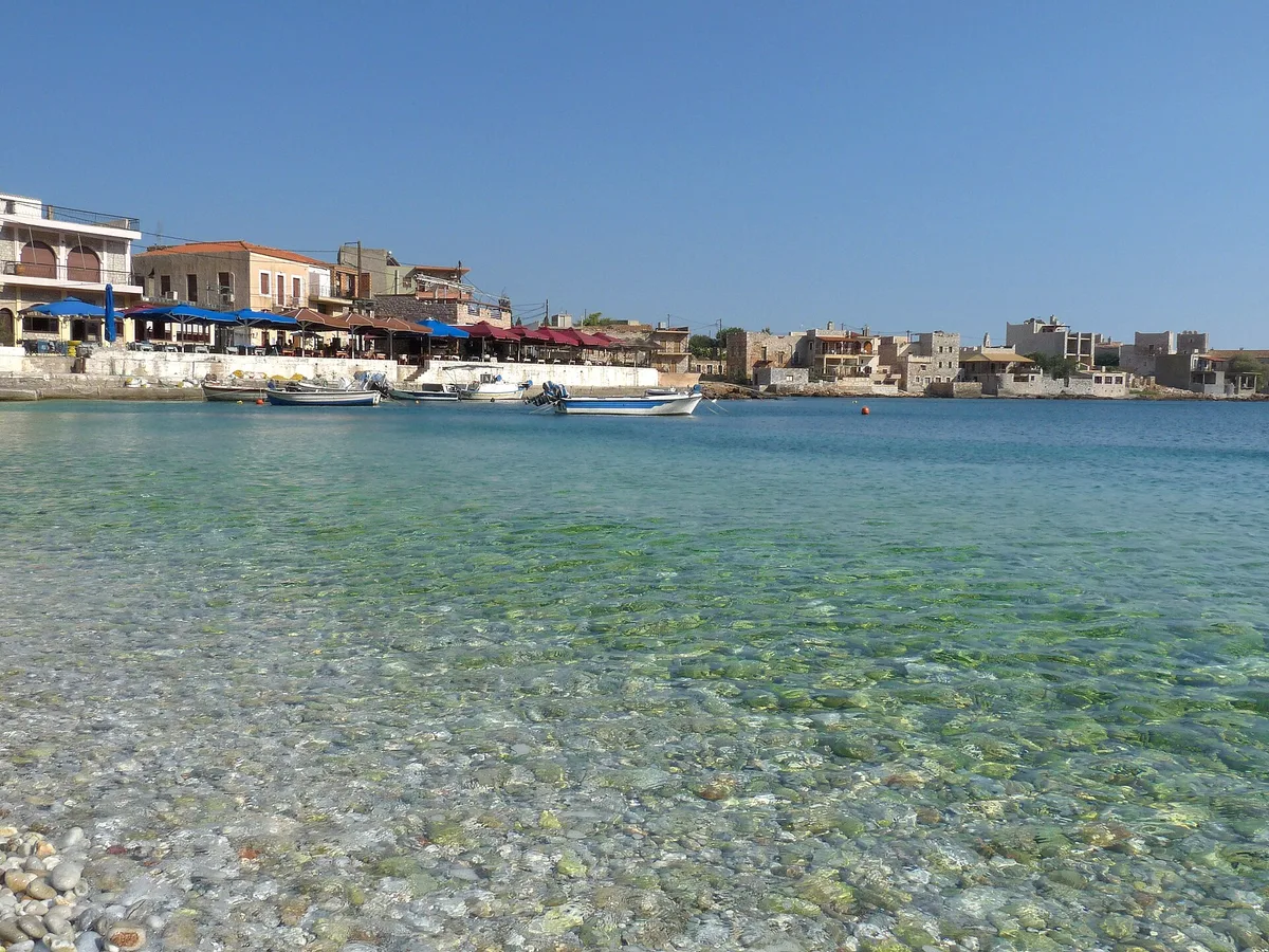 Playa de Gerolimenas, Oitylo, Peloponnese, Grecia