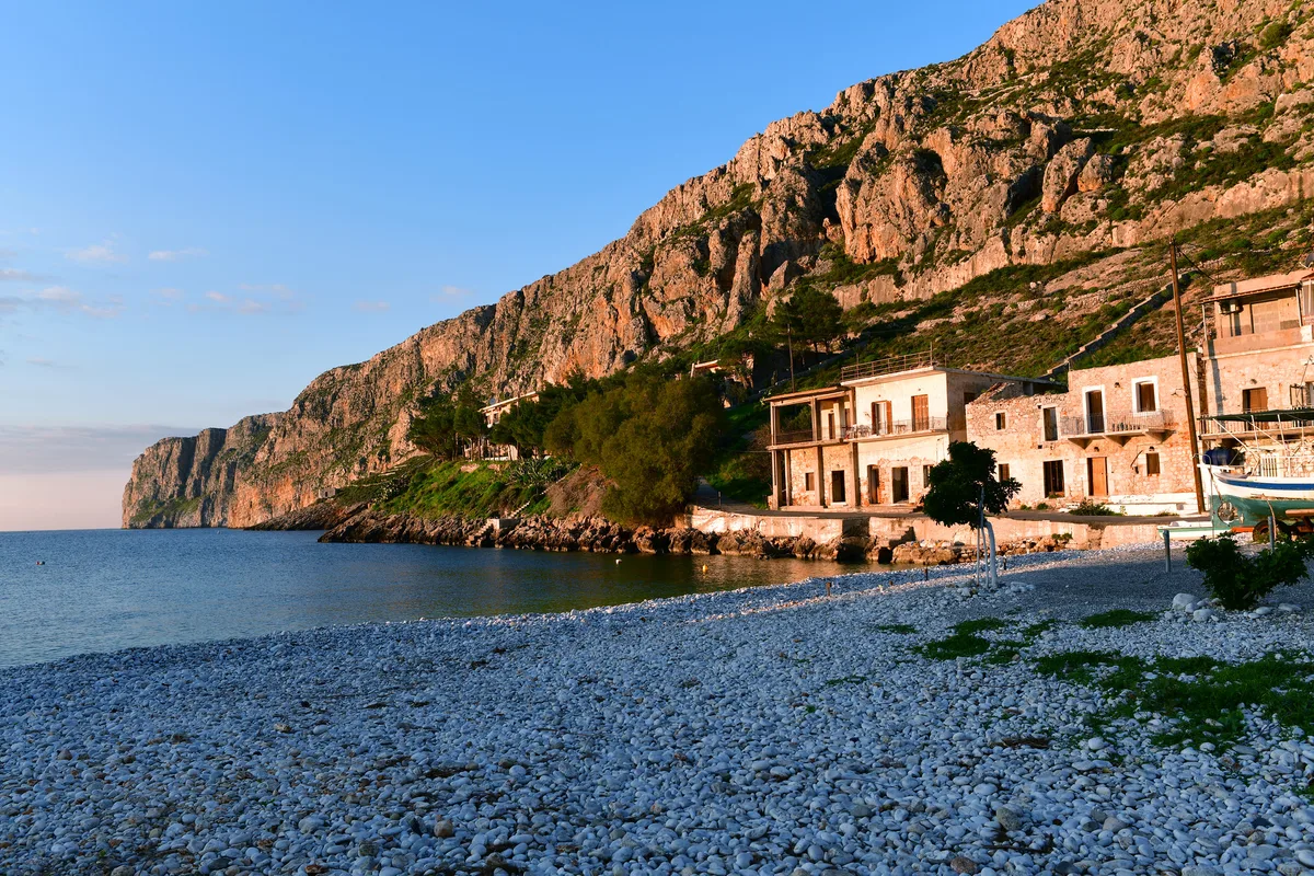 Playa de Gerolimenas, Oitylo, Peloponnese, Grecia — 5