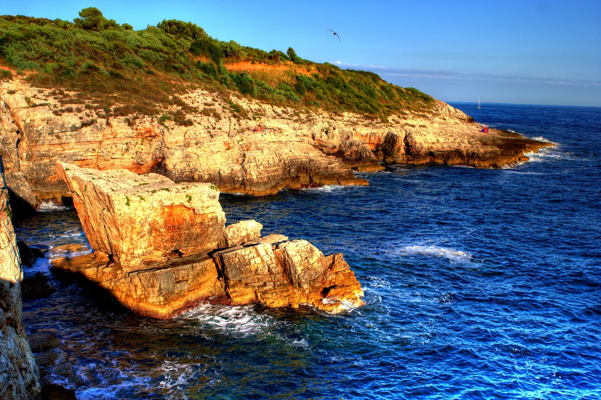 Debeljak-Strand, Medulin, Istria, Kroatien — 2