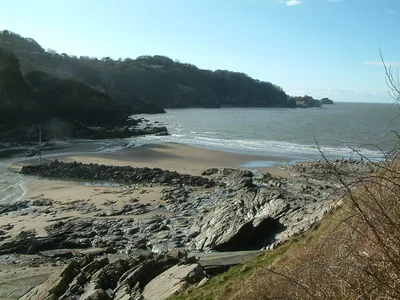 Combe Martin Beach, Combe Martin, British Coast, United Kingdom — 3