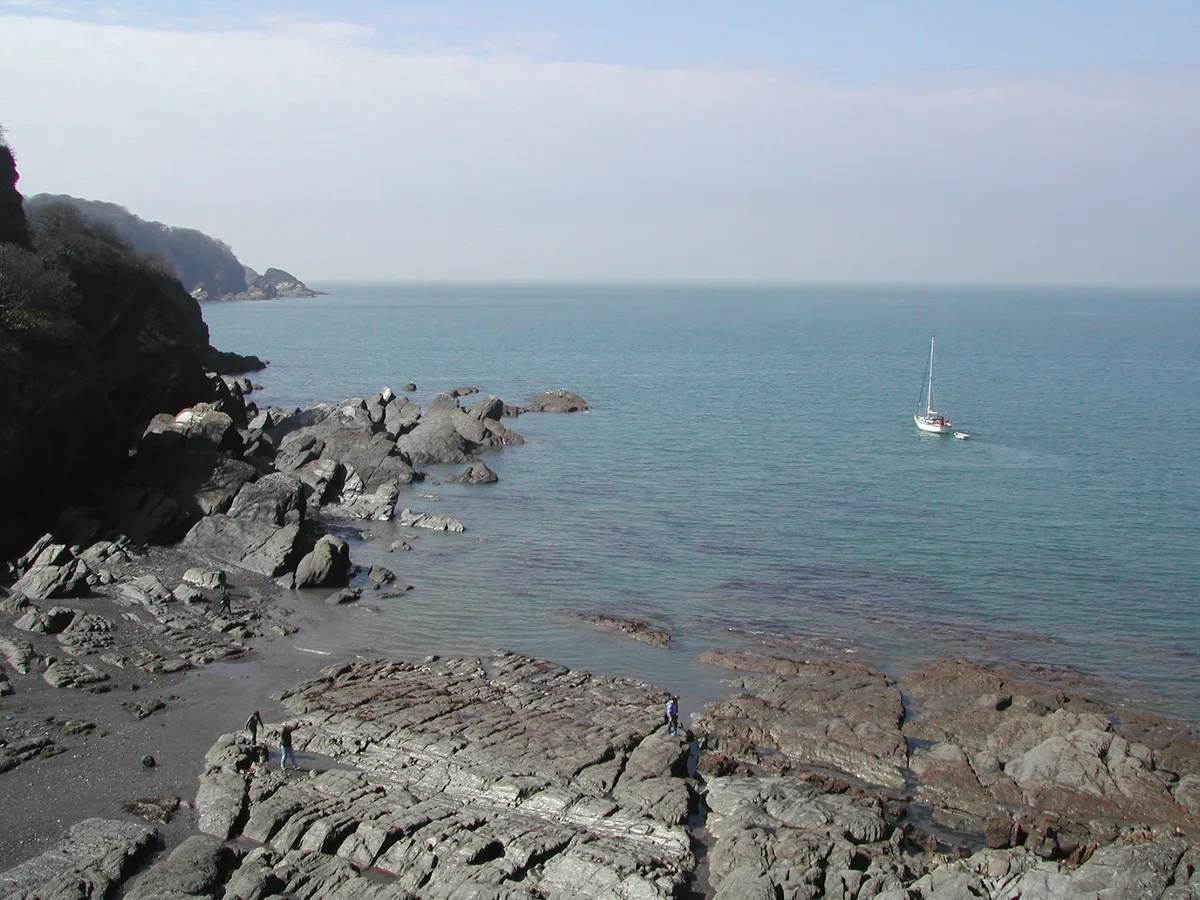 Combe Martin Beach, Combe Martin, British Coast, United Kingdom — 5