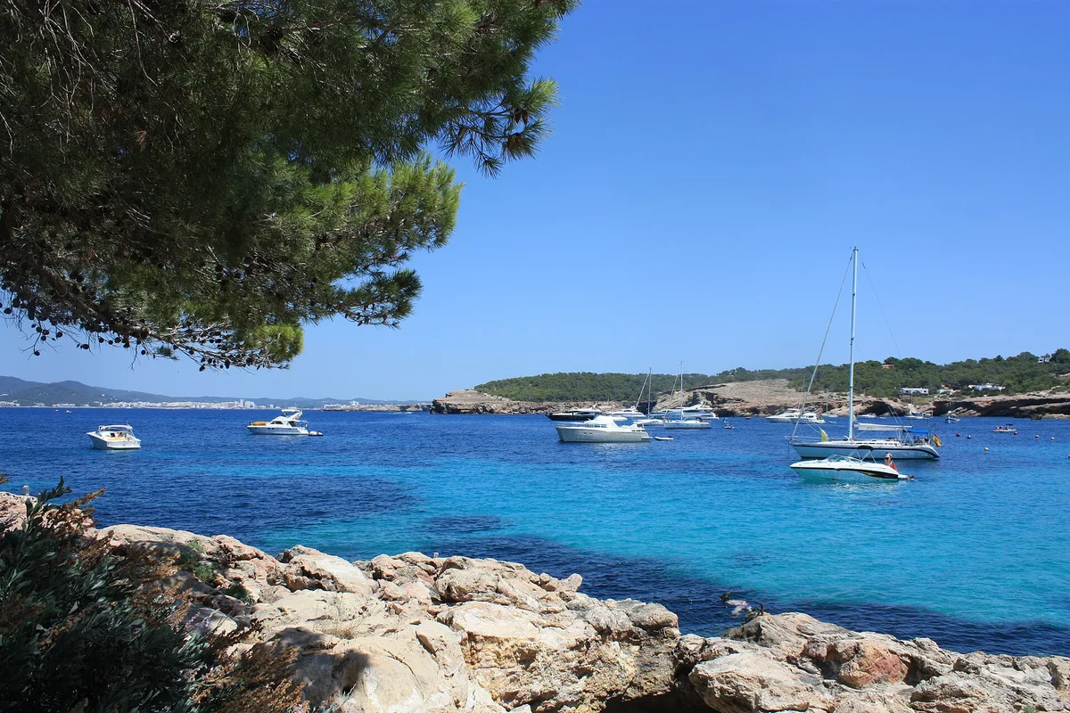 Cala Bassa Beach, Sant Josep de sa Talaia, Balearic Islands, Spain — 2