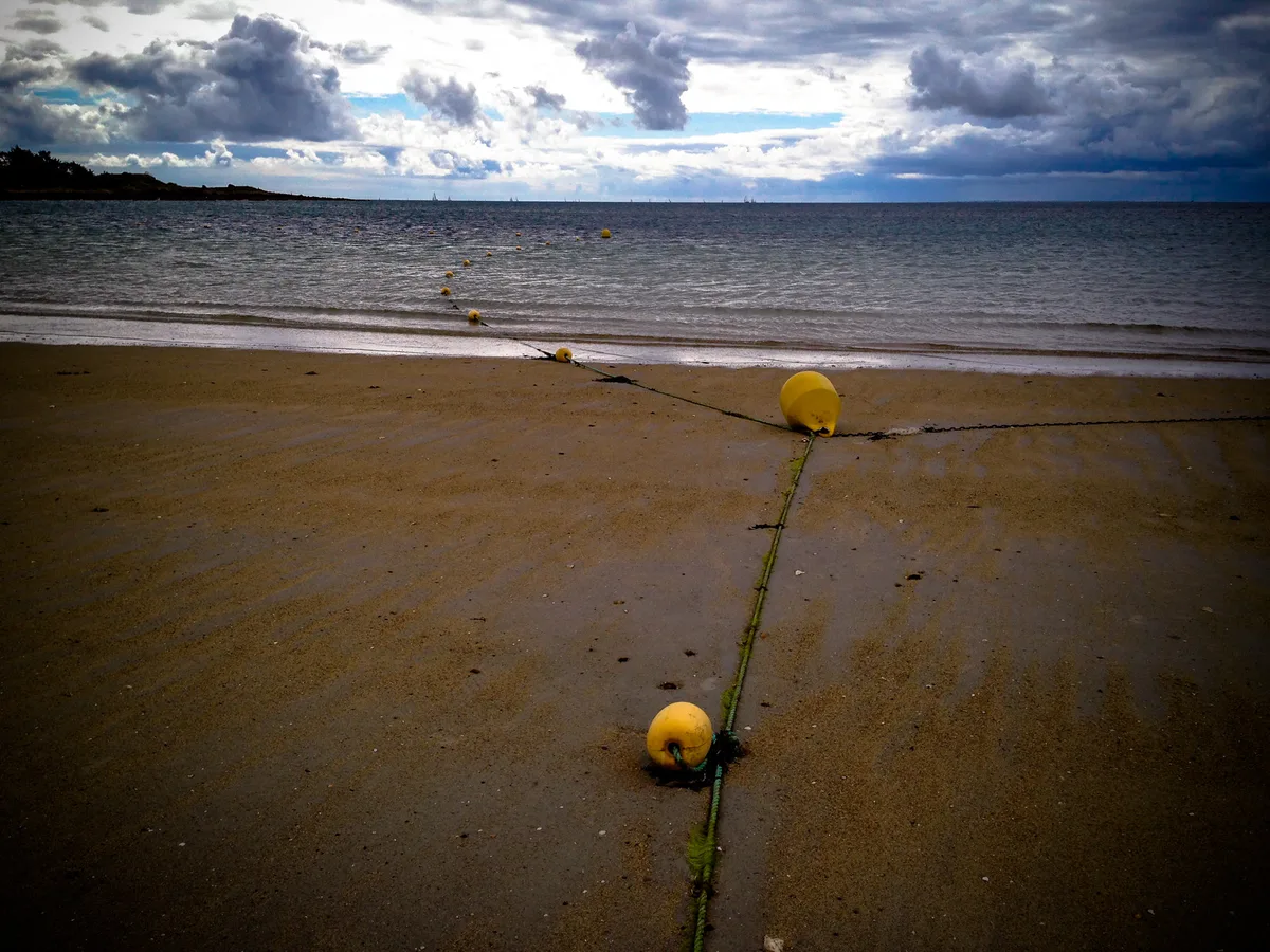 Playa de Kervillen, La Trinité-sur-Mer, Brittany, Francia