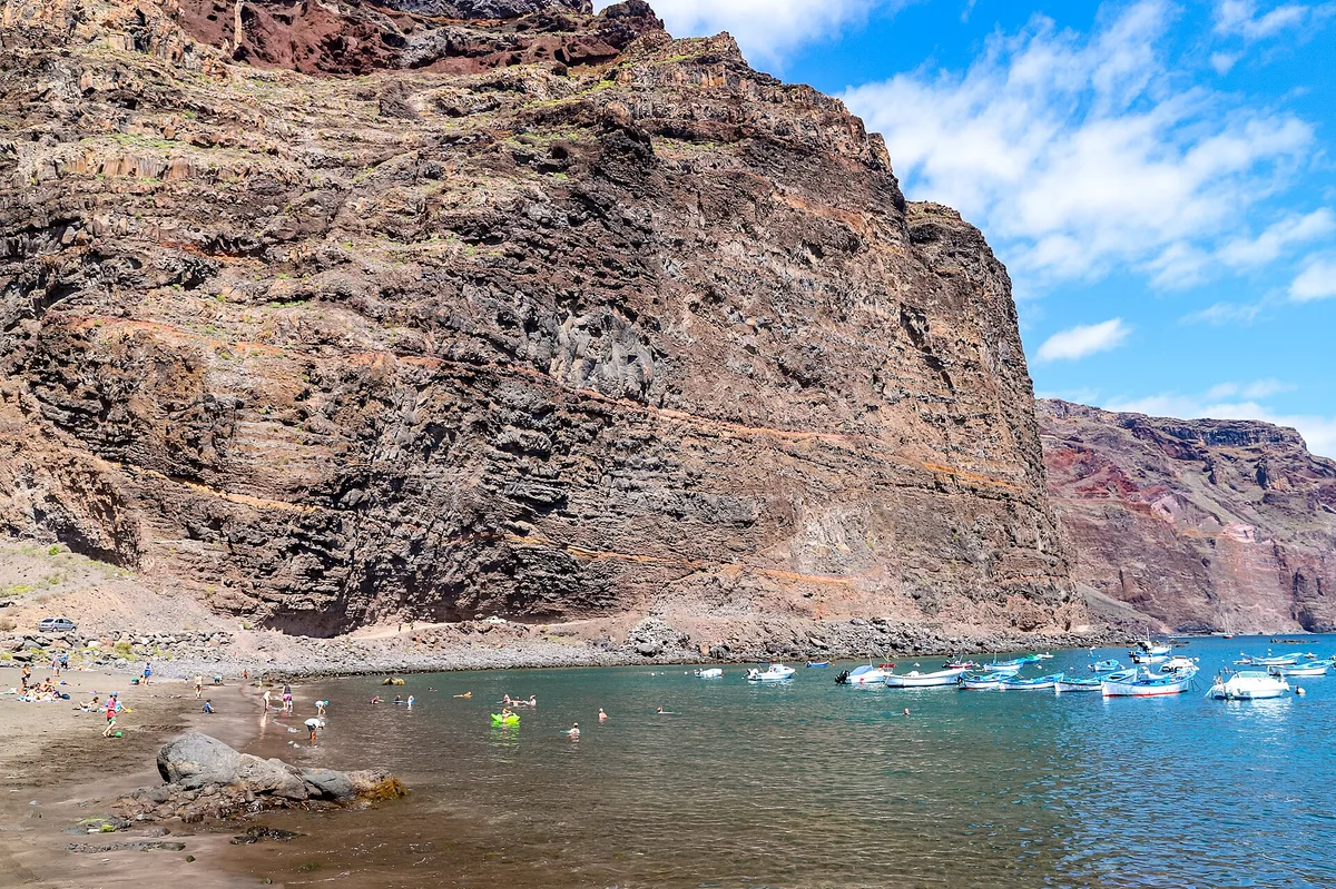 Spiaggia di Vueltas, Valle Gran Rey, Canary Islands, Spagna — 2