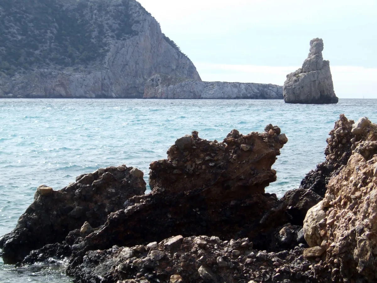 Benirrás Beach, Sant Joan de Labritja, Balearic Islands, Spain
