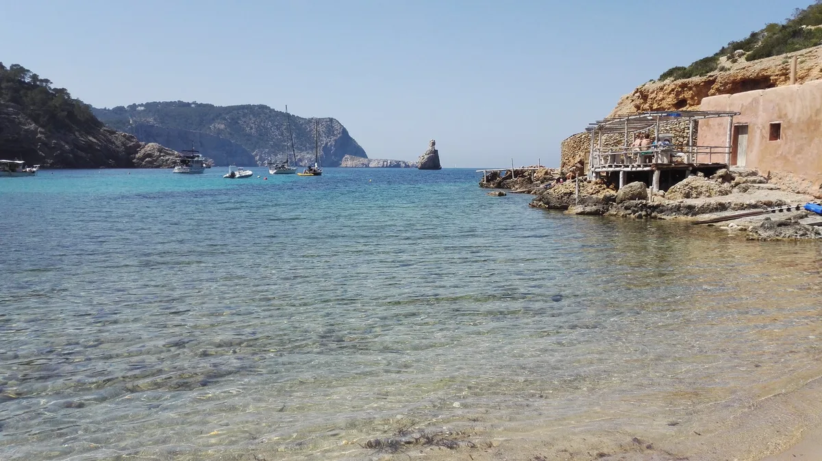 Benirrás Beach, Sant Joan de Labritja, Balearic Islands, Spain — 2