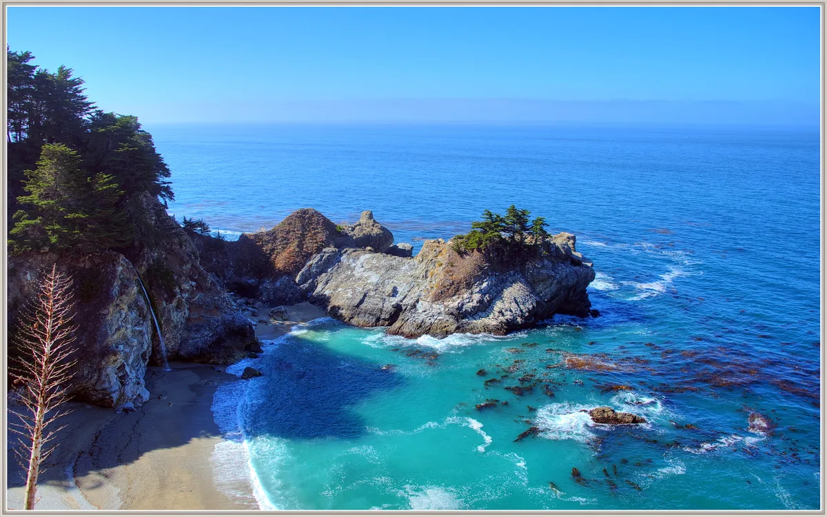 Cala di McWay Falls, Big Sur, Monterey County, California Coast, Stati Uniti — 6